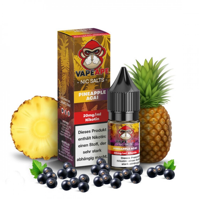 VapeApe Liquid - Pineapple Acai 20mg
