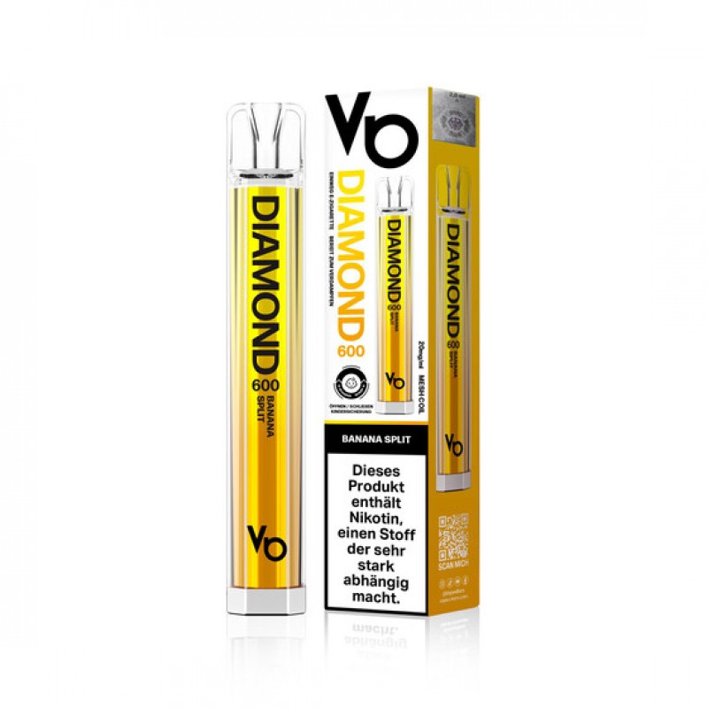 Vapes Bars Diamond 600 20mg/ml - Banana Split Bana...