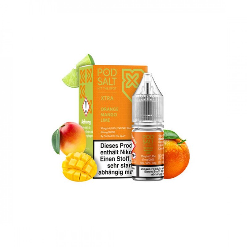 Pod Salt Xtra - Orange Mango Lime - Nic Salt 10 mg...