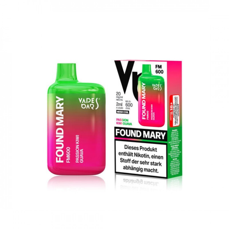 Vapes Bars Found Mary FM600 - Passion Kiwi Guava 2...