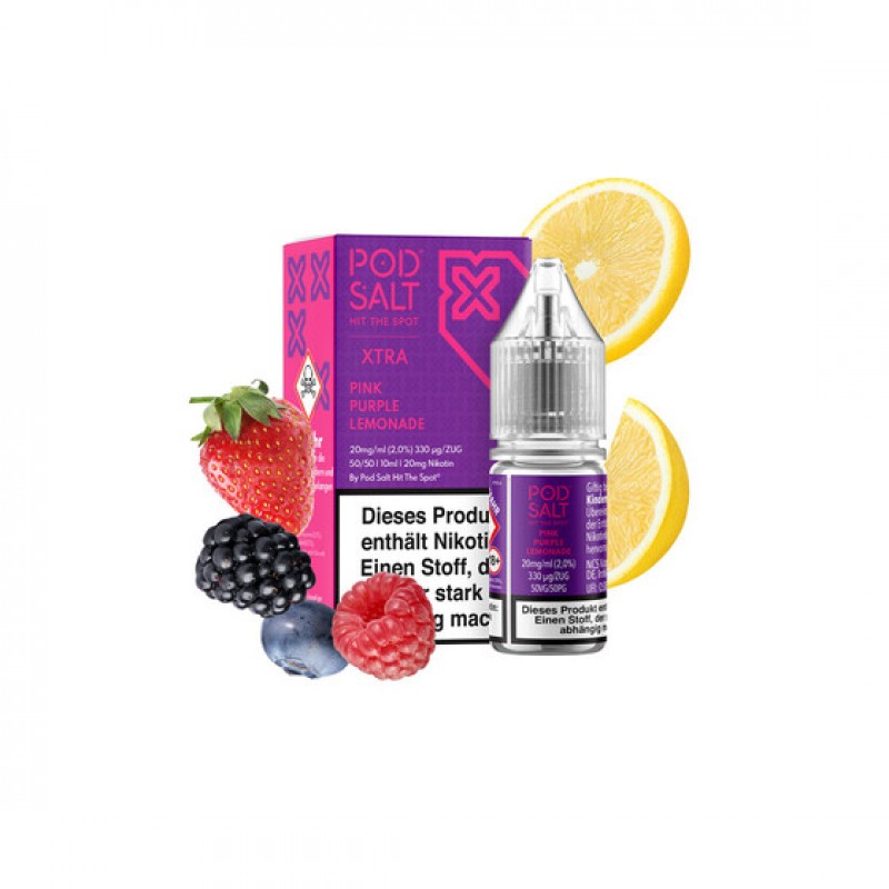 Pod Salt Xtra - Pink Purple Lemonade - Nic Salt 20...