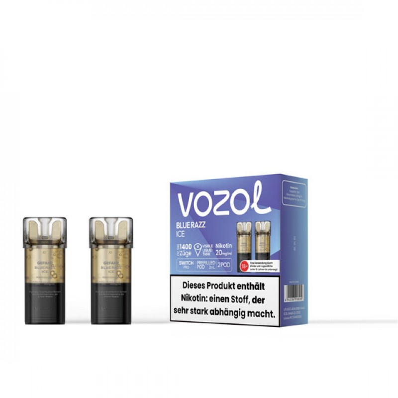 Vozol Switch Pro Pod - Blue Razz Ice 20mg (2x pro ...