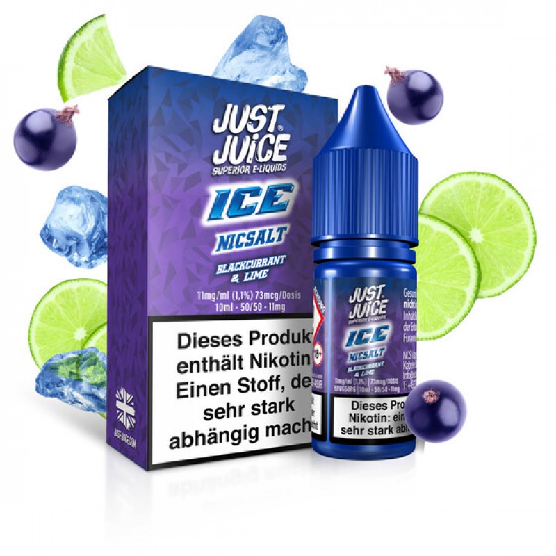 Just Juice - Blackcurrant & Lime Ice 11mg/ml