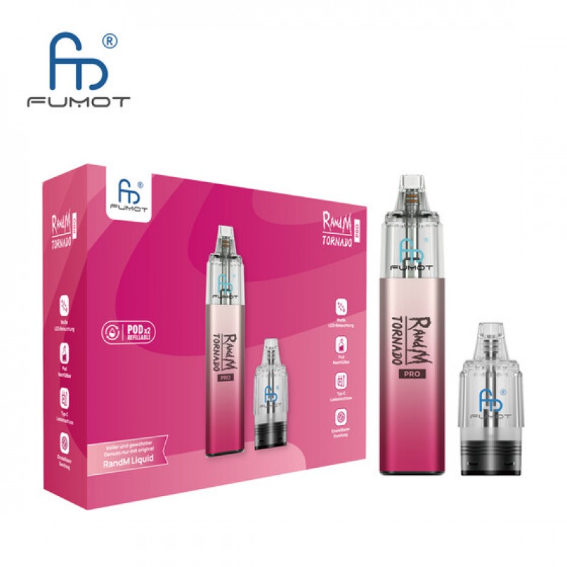 Randm Tornado Pro Pod Kit - Pink (inkl. 2x Leerpod...