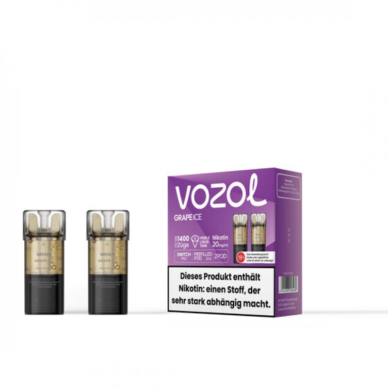 Vozol Switch Pro Pod - Grape Ice 20mg (2x pro Pack...