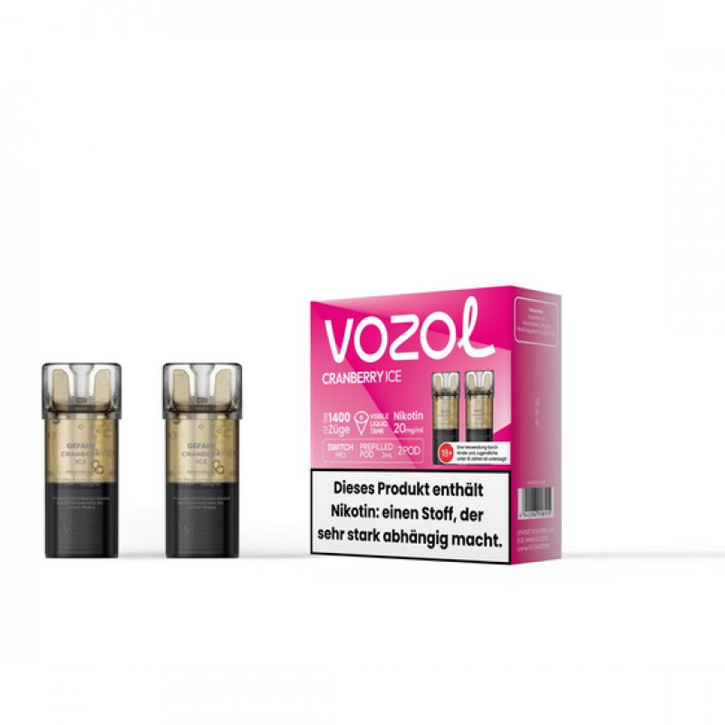 Vozol Switch Pro Pod - Cranberry Ice 20mg (2x pro ...