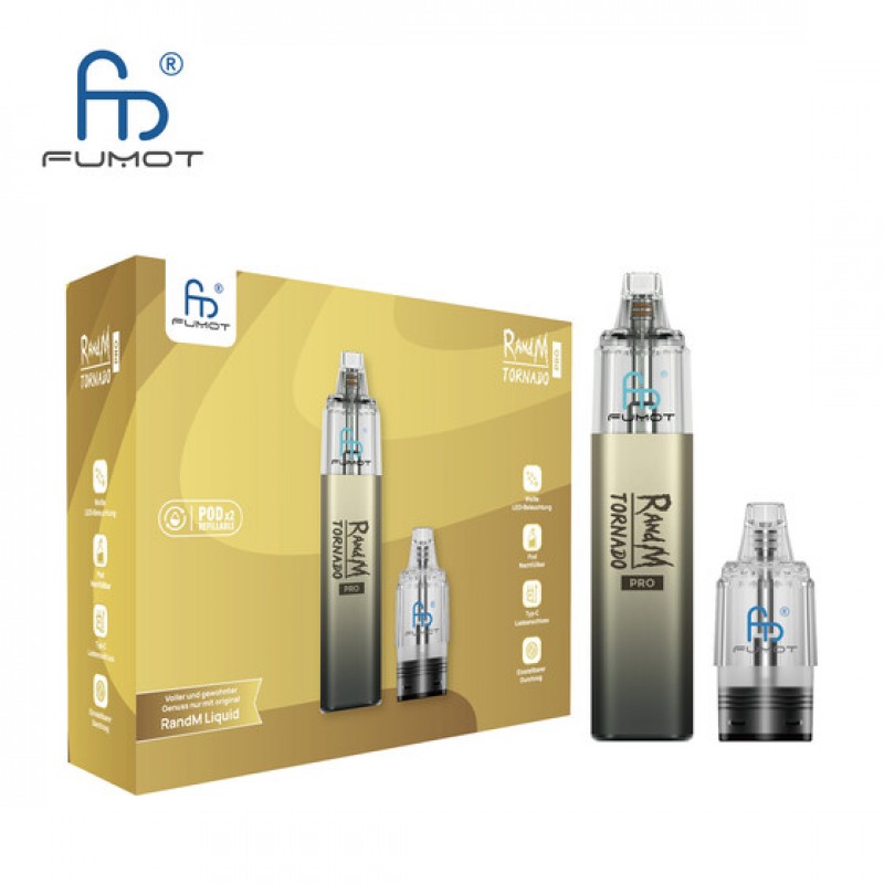 Randm Tornado Pro Pod Kit - Grey (inkl. 2x Leerpod...