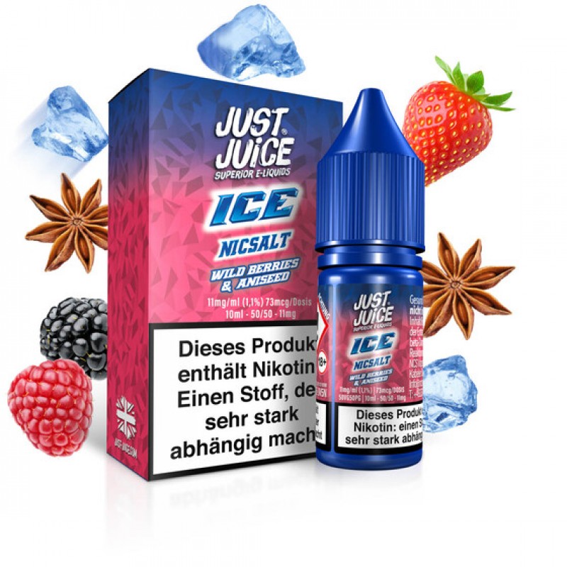 Just Juice - Wild Berries & Aniseed Ice 11mg/m...