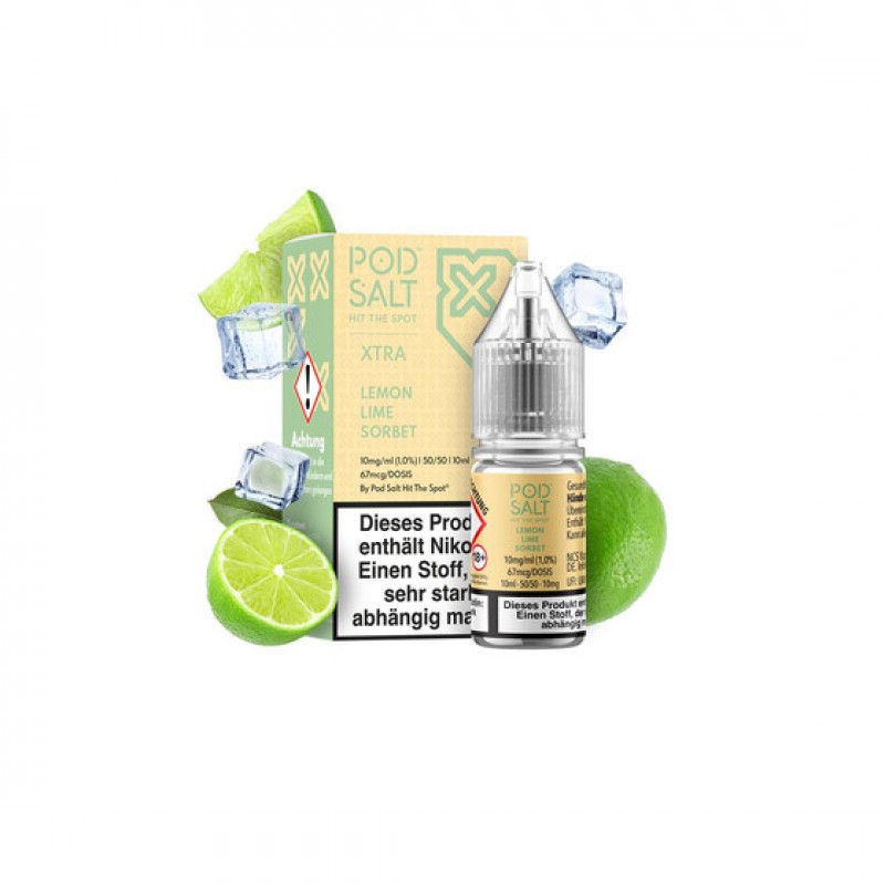 Pod Salt Xtra - Lemon Lime Sorbet - Nic Salt 10 mg...