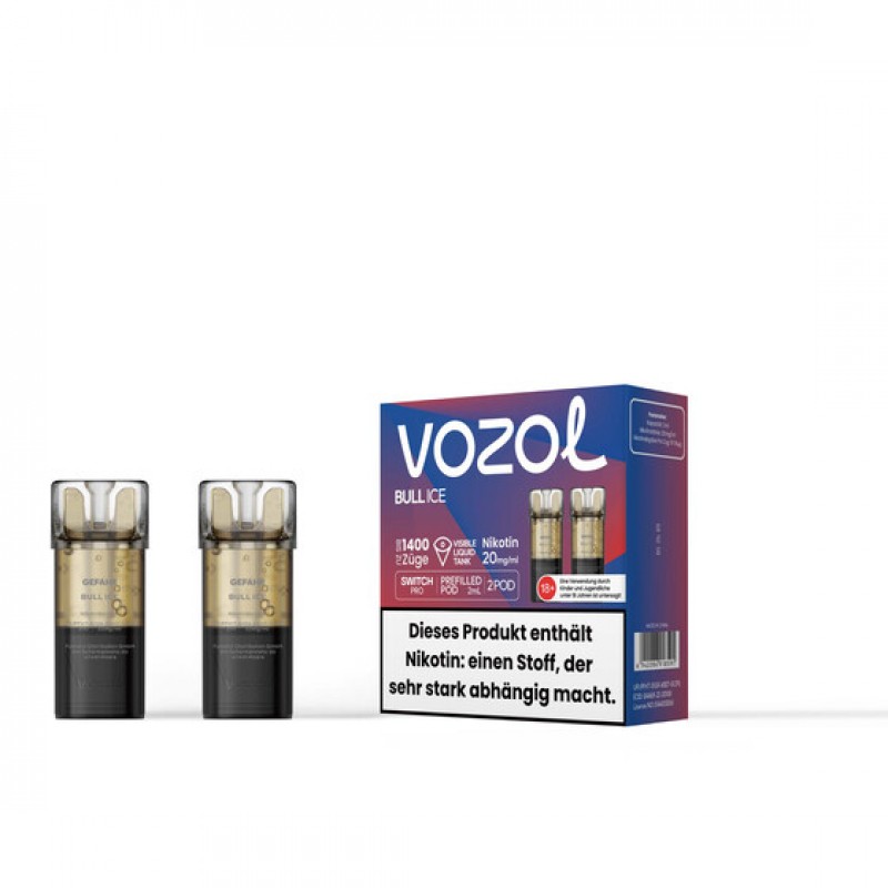 Vozol Switch Pro Pod - Bull Ice 20mg (2x pro Packu...