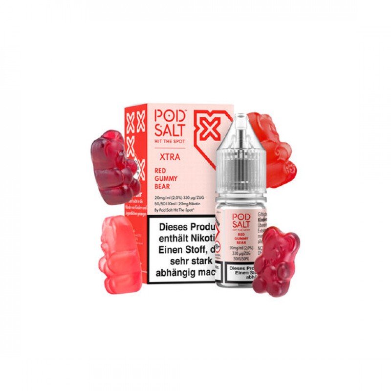 Pod Salt Xtra - Red Gummy Bear - Nic Salt 20 mg/ml