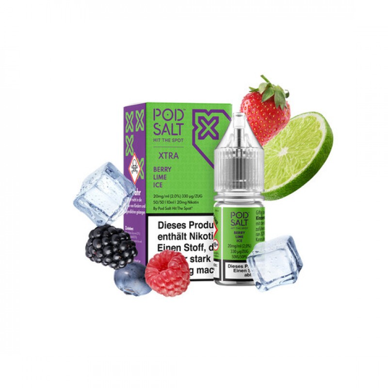 Pod Salt Xtra - Berry Lime Ice - Nic Salt 20 mg/ml
