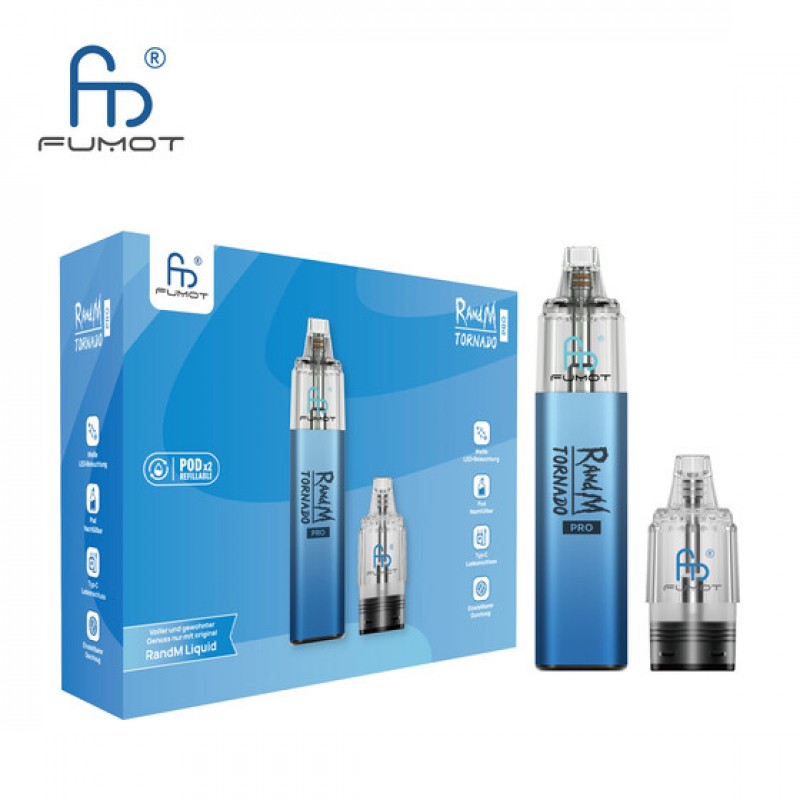 Randm Tornado Pro Pod Kit - Blue (inkl. 2x Leerpod...
