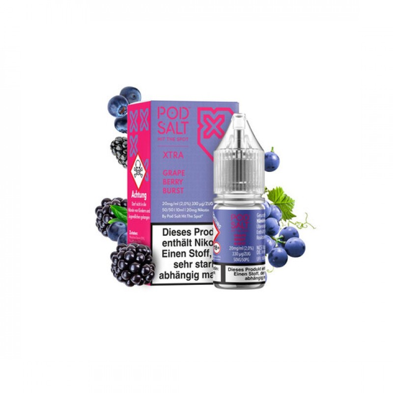 Pod Salt Xtra - Grape Berry Burst - Nic Salt 20 mg...