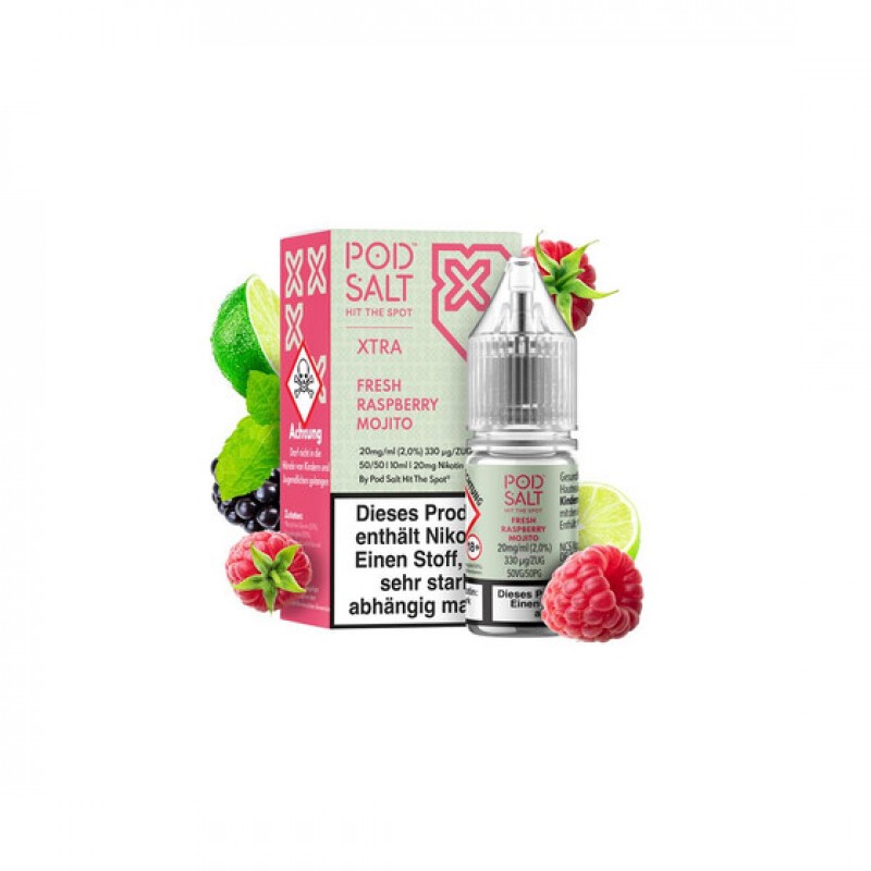 Pod Salt Xtra - Fresh Raspberry Mojito - Nic Salt ...