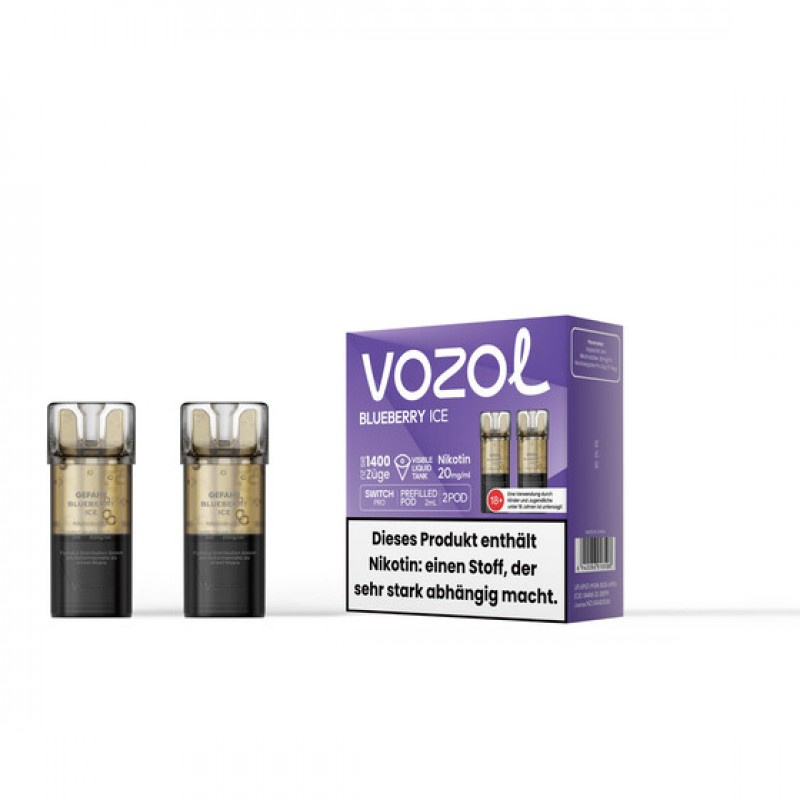 Vozol Switch Pro Pod - Blueberry Ice 20mg (2x pro ...