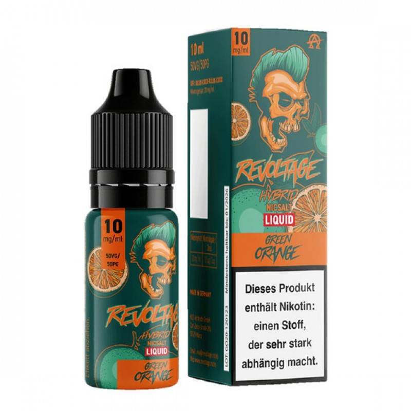 Revoltage Liquid 10ml Green Orange 10mg