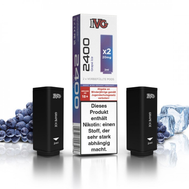 IVG 2400 Pod - Grape Ice (2 St�ck pro Packung)
