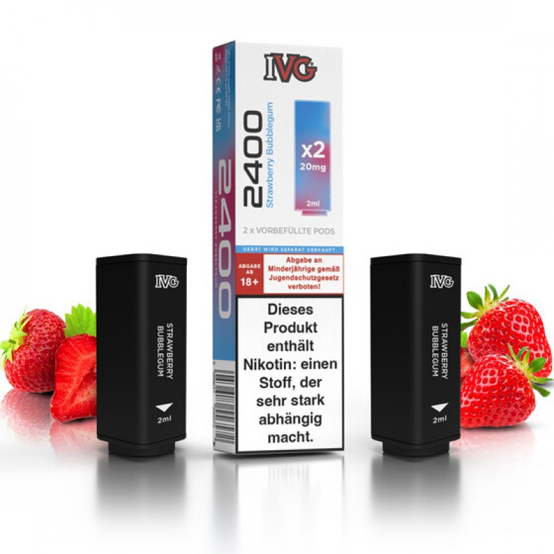 IVG 2400 Pod - Strawberry Bubblegum (2 St�ck pro...