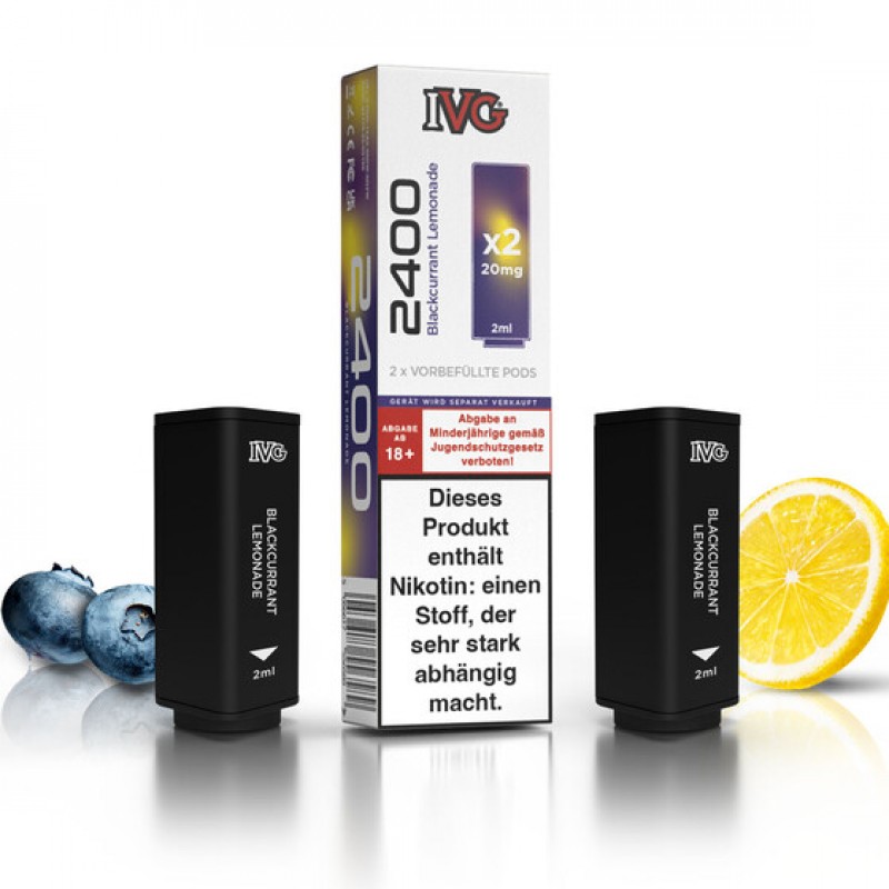 IVG 2400 Pod - Blackcurrant Lemonade (2 St�ck pr...