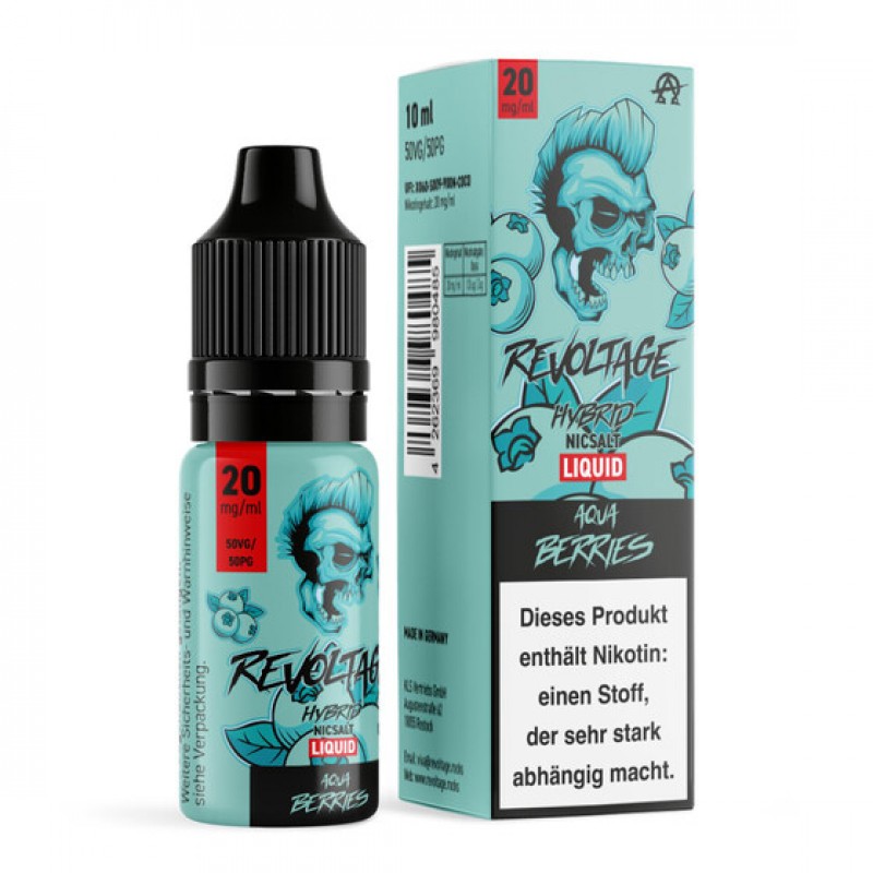 Revoltage Liquid 10ml Aqua Berries 20mg