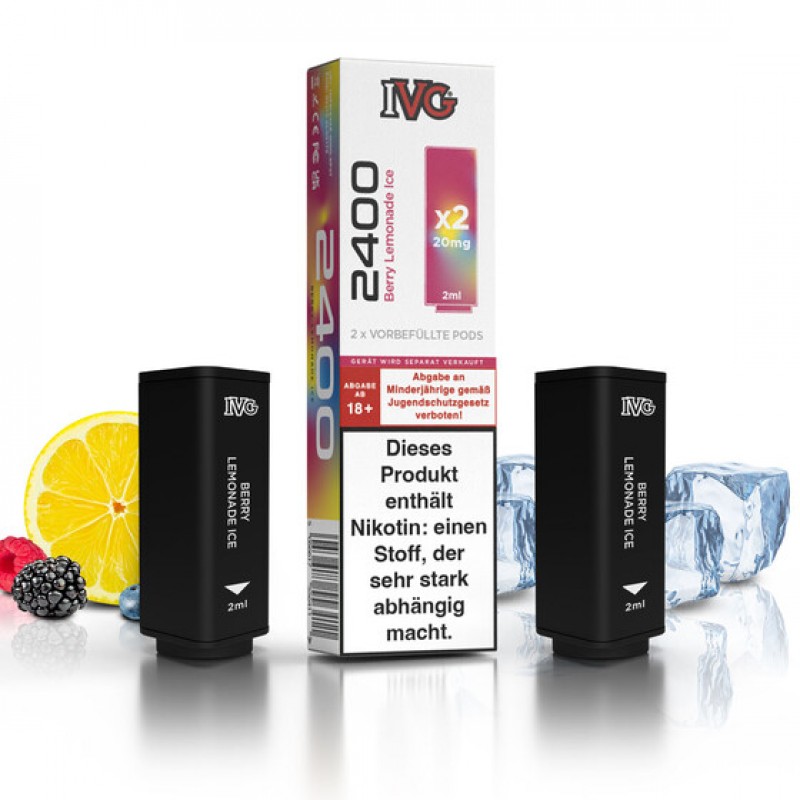 IVG 2400 Pod - Berry Lemonade Ice (2 St�ck pro P...