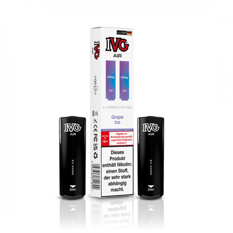 IVG Air 2 in 1 Pod - Grape Ice 20mg (2er Pack)