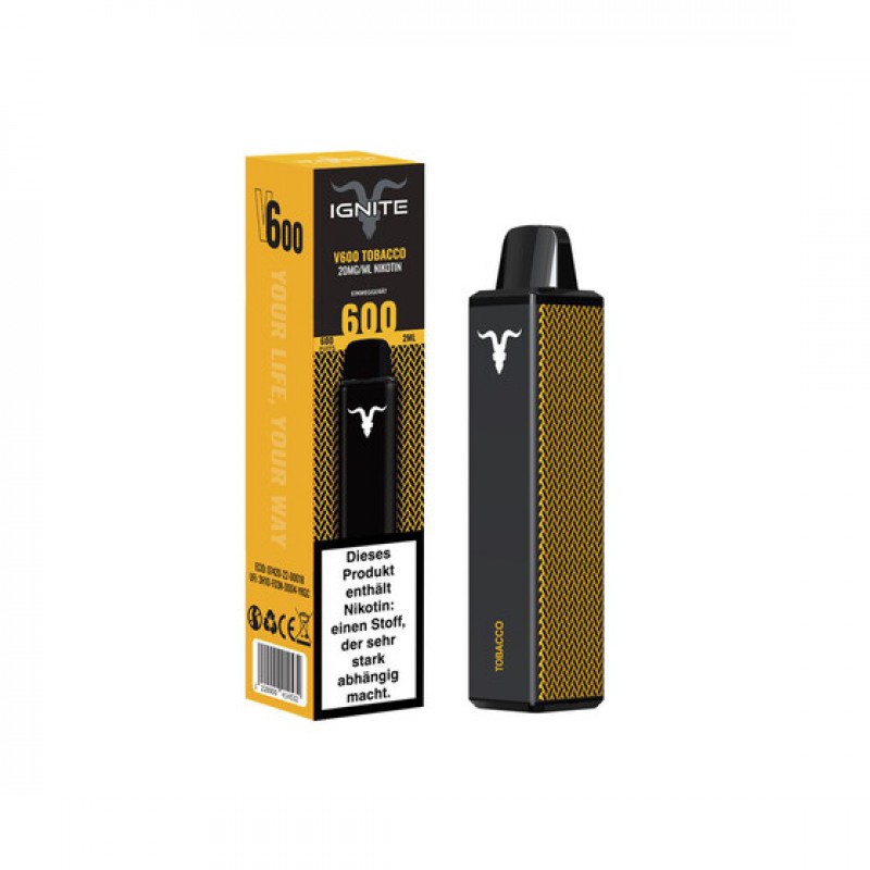Ignite 600 Vape - Tobacco 20mg/ml