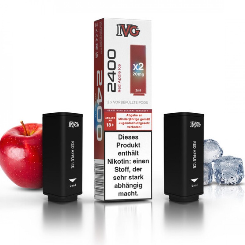 IVG 2400 Pod - Red Apple Ice (2 St�ck pro Packun...