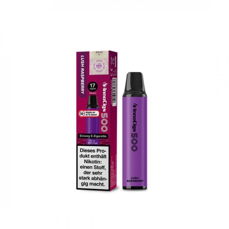 Innocigs 500 - Lush Raspberry Nikotinfrei