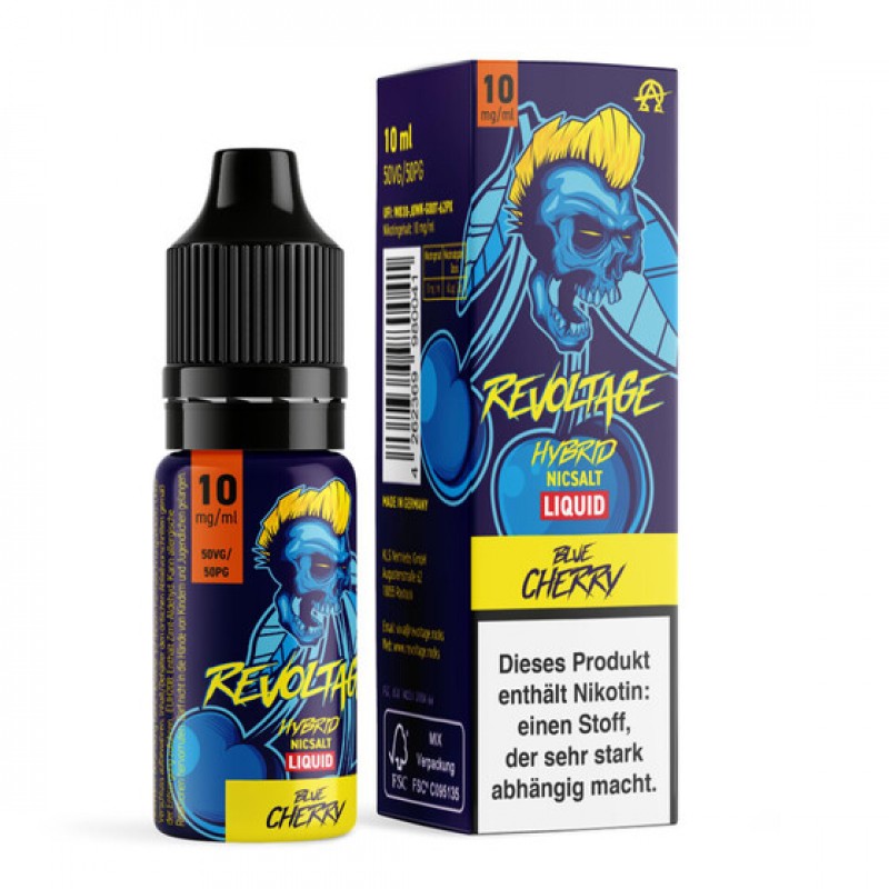 Revoltage Liquid 10ml Blue Cherry 10mg