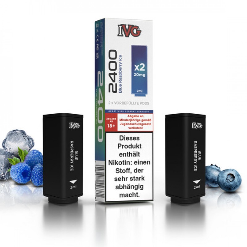 IVG 2400 Pod - Blue Raspberry Ice (2 St�ck pro P...