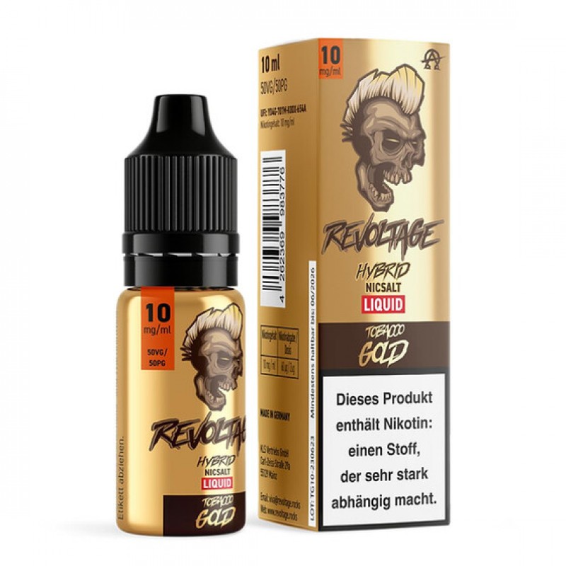 Revoltage Liquid 10ml Tobacco Gold 10mg