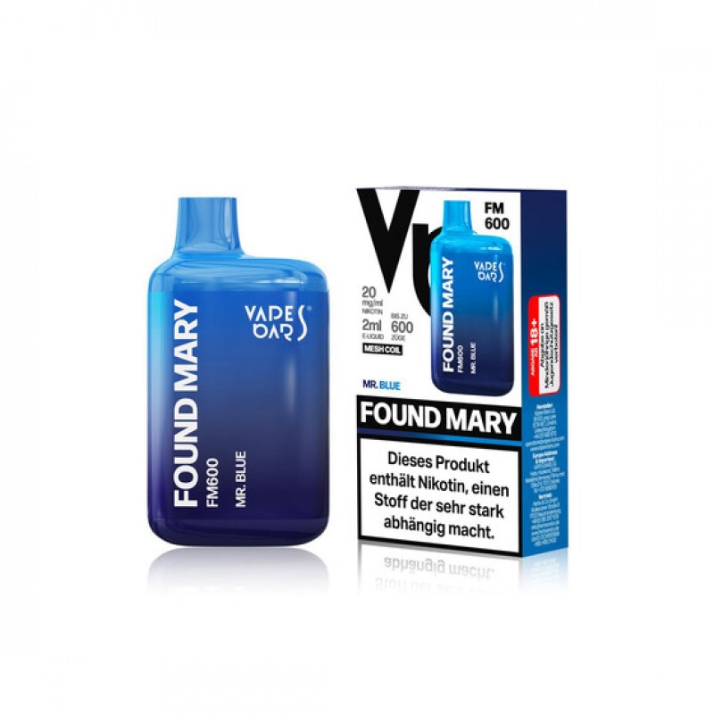 Vapes Bars Found Mary FM600 - Mr. Blue 20mg/ml