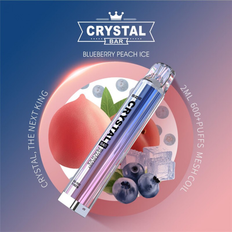 SKE Crystal Bar 600 - 2% NIK Blueberry Peach Ice