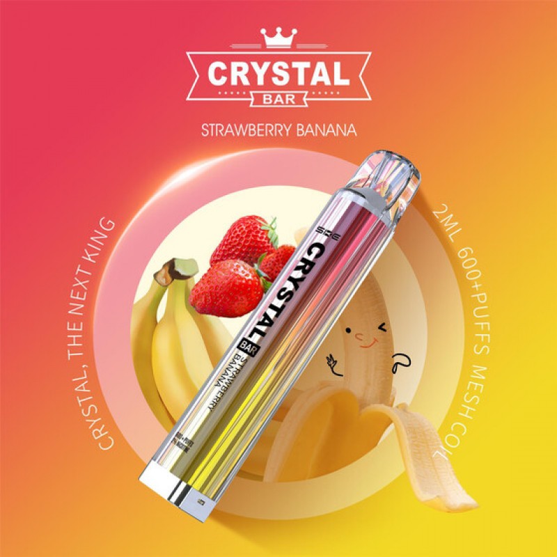 SKE Crystal Bar 600 - 2% NIK Strawberry Banana
